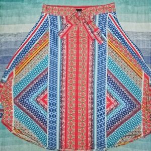 New Directions Boho Maxi Skirt Sz. LG, Bold Colors